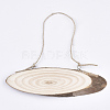 Wooden Tree Ring Pendants WOOD-S040-92-1