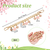 2Pcs Alloy Enamel Sakura Charm Purse Strap Extenders AJEW-PH0018-01-2