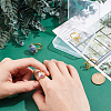 4Pcs Adjustable Brass Finger Ring Components KK-NB0002-57-3