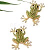 Alloy & Rhinestone Stud Earrings FS-WG98FAE-01-5