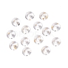 Electroplate Transparent Colours Rainbow with Glitter Powder Glass Seed Beads SEED-T007-04B-2