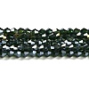 Transparent Electroplate Glass Beads Strands GLAA-F029-4mm-A25-1