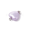 Opaque Acrylic Heart Pendants PALLOY-JF04283-01-5
