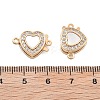 Brass Micro Pave Clear Cubic Zirconia Box Clasps KK-B125-32G-3
