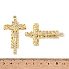 Brass Micro Pave Clear Cubic Zirconia Pendants KK-C169-04G-3