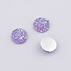 Druzy Resin Cabochons RESI-WH0026-03A-05-1