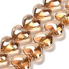 Electroplate Glass Beads Strands X-EGLA-B008-01A-PL03-1