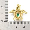 Rack Plating Brass Cubic Zirconia Pendants KK-M258-09G-3