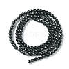 Natural Black Tourmaline Beads Strands LS-G-F748-Y01-02-3