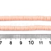 Flat Round Handmade Polymer Clay Bead Spacers CLAY-R067-4.0mm-13-3