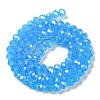 Baking Electroplate Glass Beads Strands DGLA-A039-J10mm-B12-2