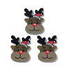 Christmas Style Printed Acrylic Cabochons LS-MACR-O045-01D-1