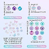 18 Style Mixed Style Acrylic Beads Jewelry Sets OACR-PH0004-02-3