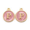 Golden Plated Alloy Enamel Charms LS-ENAM-S118-07P-1