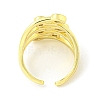 Real 18K Gold Plated Brass Micro Pave Clear Cubic Zirconia Open Cuff Rings RJEW-G303-01D-G-3