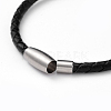 Unisex Leather Cord Bracelets BJEW-JB04784-3
