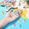 10Pcs UV Printing Acrylic Pendants TACR-YW0003-22A-5
