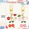 Alloy Enamel Pendant Decorations HJEW-YW00280-01-3