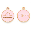 Alloy Enamel Pendants ENAM-S124-01A-09K-1