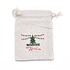 Christmas Cotton Cloth Storage Pouches ABAG-M004-02F-1