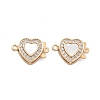 Brass Micro Pave Clear Cubic Zirconia Box Clasps KK-B125-32G-1
