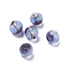 Handmade Silver Foil Glass Beads LAMP-A001-G02-10mm-3
