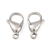 Tarnish Resistant 316 Surgical Stainless Steel Lobster Claw Clasps STAS-316-FL18A-5