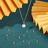 100Pcs 304 Stainless Steel Bead Cap Pendant Bails STAS-UN0042-26B-3