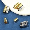 8 Sets 2 Colors Brass Locking Tube Magnetic Clasps KK-FS0001-61-8