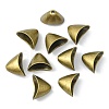 Tibetan Style Alloy Triangle Apetalous Bead Cones TIBE-5212-AB-FF-2