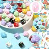 40Pcs 8 Colors Opaque Acrylic Beads OACR-CJ0002-76-3