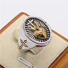 304 Stainless Steel Finger Rings FS-WGFCA3B-06-1