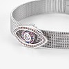 Unisex 304 Stainless Steel Watch Band Wristband Bracelets BJEW-L655-025-3