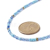 Glass Seed Beaded Two Loops Wrap Bracelet for Women BJEW-JB09216-9