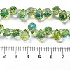 Electroplate Glass Beads Strands EGLA-D030-17E-4
