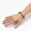 Natural Unakite Beads Stretch Bracelets BJEW-JB03860-05-3