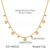 304 Stainless Steel Pave Clear Cubic Zirconia Pendant Necklaces WG6D3B0-01-1