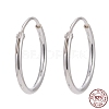 925 Sterling Silver Hoop Earring Findings STER-E062-05B-S-7