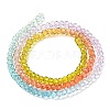 Transparent Painted Glass Beads Strands X1-DGLA-A034-T1mm-A12-5