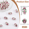 20Pcs Handmade Foil Glass Lampwork Beads LAMP-PA0001-63B-2