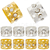 50Pcs 2 Colors Iron Dreadlocks Beads Hair Decoration OHAR-SC0001-19-1