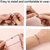 12 Sets 12 Colors Spray Painted Alloy Magnetic Clasps PALLOY-CJ0002-30-3