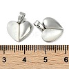 Brass Pave Natural Shell Heart Charms KK-P283-07P-3