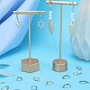 100Pcs 2 Colors 304 Stainless Steel Leverback Earring Findings STAS-SC0006-67-4