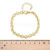 Brass Ring Link Chain Bracelets for Women Men X-BJEW-K273-09G-5