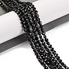 Natural Black Spinel Beads Strands G-F770-B01-01-2