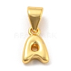Brass Charms X-KK-Z027-14G-A-1
