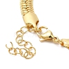 Rack Plating Brass Herringbone Chain Necklace BJEW-D058-02G-3