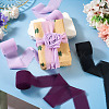 3 Rolls Polyester Raw Edges Ribbons SRIB-TAC0002-26B-8