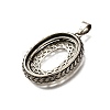 Brass Pendant Cabochon Settings KK-M313-22AS-2